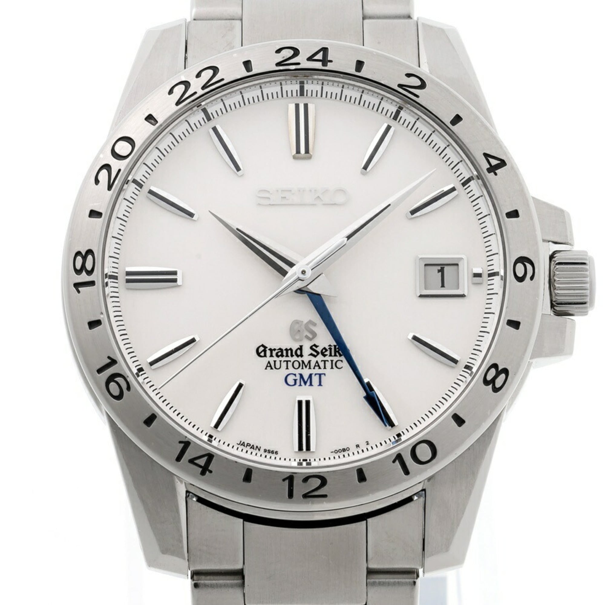2000_9a374fb5-5041-407f-b25e-f9eb327e6774.jpg Seiko Grand Mechanical GMT SBGM025 9S66-00B0 White Automatic - Image 1
