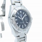 TAG Heuer Aquaracer WAY1410 Quartz Watch Stainless Steel Black Dial 0038TAG HEUER Women's - Image 4