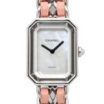 Chanel PremiÃ¨re Rock Limited Edition (1200 pieces worldwide) Stainless Steel Leather Strap Wo White with Shell H6359