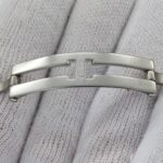 Cartier women's watch, Santos Galbee SM, quartz movement, stainless steel (SS), gold (YG), W20012C4. - Image 9