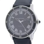 CARTIER Cartier Ronde CroisiÃ¨re de Date WSRN0003 Men's Watch Stainless Steel x Cowhide Leather 40385 - Image 2