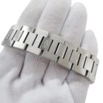 Cartier Pasha C Date Automatic Watch for Boys, Stainless Steel (SS) W31074M7, Silver & White - Image 4
