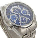 Citizen Campanola Watch Moon Face 6771-T010750-TA Stainless Steel Quartz Blue Dial Men's S111624325 - Image 3