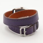 Hermes Cape Cod Tonneau Double Tour Watch, Stainless Steel, Leather Strap, Women's, White (CT1.210) - Image 5