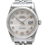 ROLEX Datejust Shell Arabic 16234NA Men's Watch SSx18KWG 40457 - Image 2