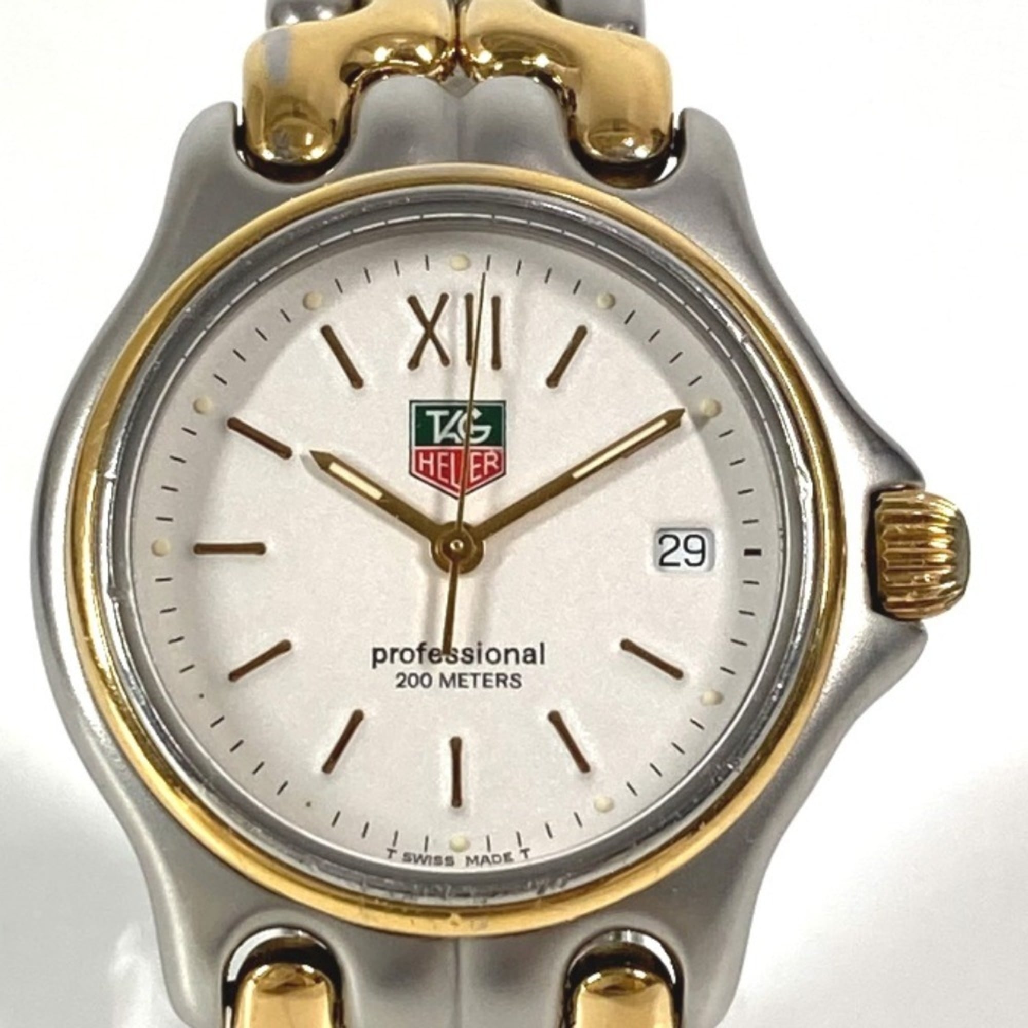 2000_a12576c3-b405-475c-94f6-3772df05e84d.jpg TAG HEUER S05.013M Cell Series Professional 200 Two-Tone Men's Watch, Stainless Steel/GP, Silver - Image 1