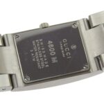 Gucci GUCCI Watch 4600M Stainless Steel Quartz Analog Display Black Dial Men's - Image 5