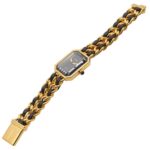 Chanel CHANEL PremiÃ¨re S Watch, Gold Plated (GP), Leather Strap, Women's, Black, H0001 - Image 4