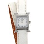 HermÃ¨s H Watch Double Tour D HH1.131 Stainless Steel Quartz Wristwatch
