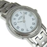 Hermes HERMES Clipper Watch CL4.210 Stainless Steel Quartz Analog Display White Dial Women's S212224805 - Image 3