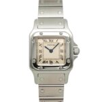Cartier Santos Galbee SM W20024D6 Women's Watch, Ivory, Quartz Watch