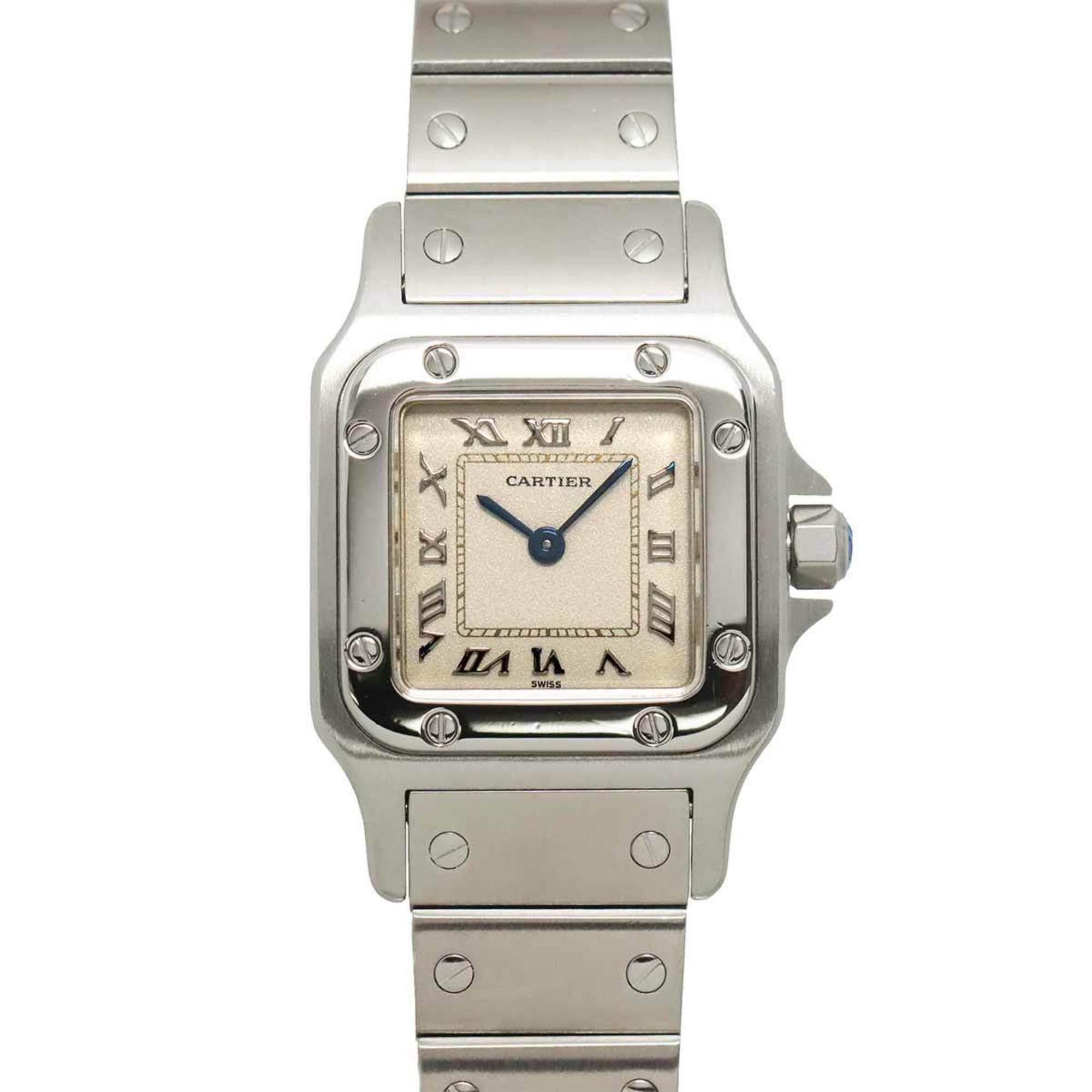 2000_a3397095-ccd4-4d5f-aa84-34a42d4db26f.jpg Cartier Santos Galbee SM W20024D6 Women's Watch, Ivory, Quartz Watch - Image 1
