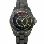 Chanel J12 Electro 38, Limited Edition of 1255 Pieces Worldwide, H7122, Men's Watch, Date, Black Ceramic, Automatic Winding.