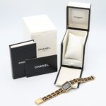 CHANEL Premiere Original Edition Watch, GP (Gold Plated), Leather, Women's, Black, H6951 - Image 9
