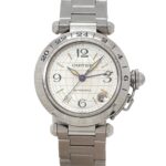 Cartier Pasha C Meridian GMT W31029M7 Boys' Date Silver Automatic Movement