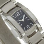 BVLGARI Assioma Watch AA26S Stainless Steel Quartz Analog Display Black Dial Women's - Image 3