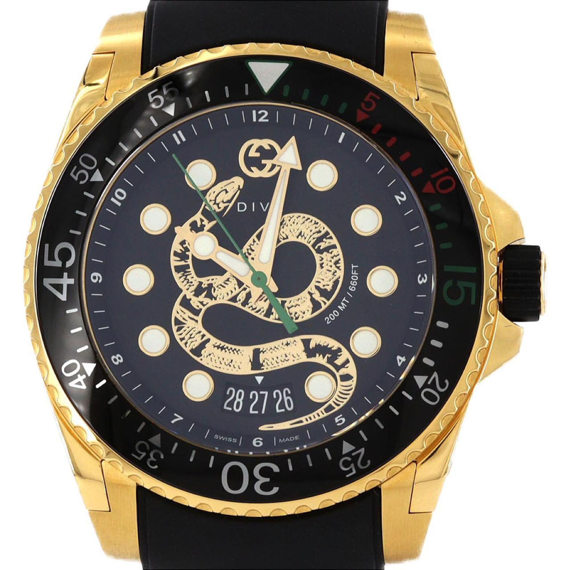 2000_a68acd2b-de73-4e78-80cd-b7997ac74798.jpg Gucci Dive GP 136.2 YA136219 Quartz - Image 1