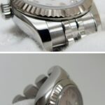 Rolex Datejust Black Shell 10P Diamond Women's Watch - Image 6