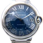 Cartier Ballon Bleu de automatic watch, total weight 119.4g, stainless steel, blue dial, WSBB0061