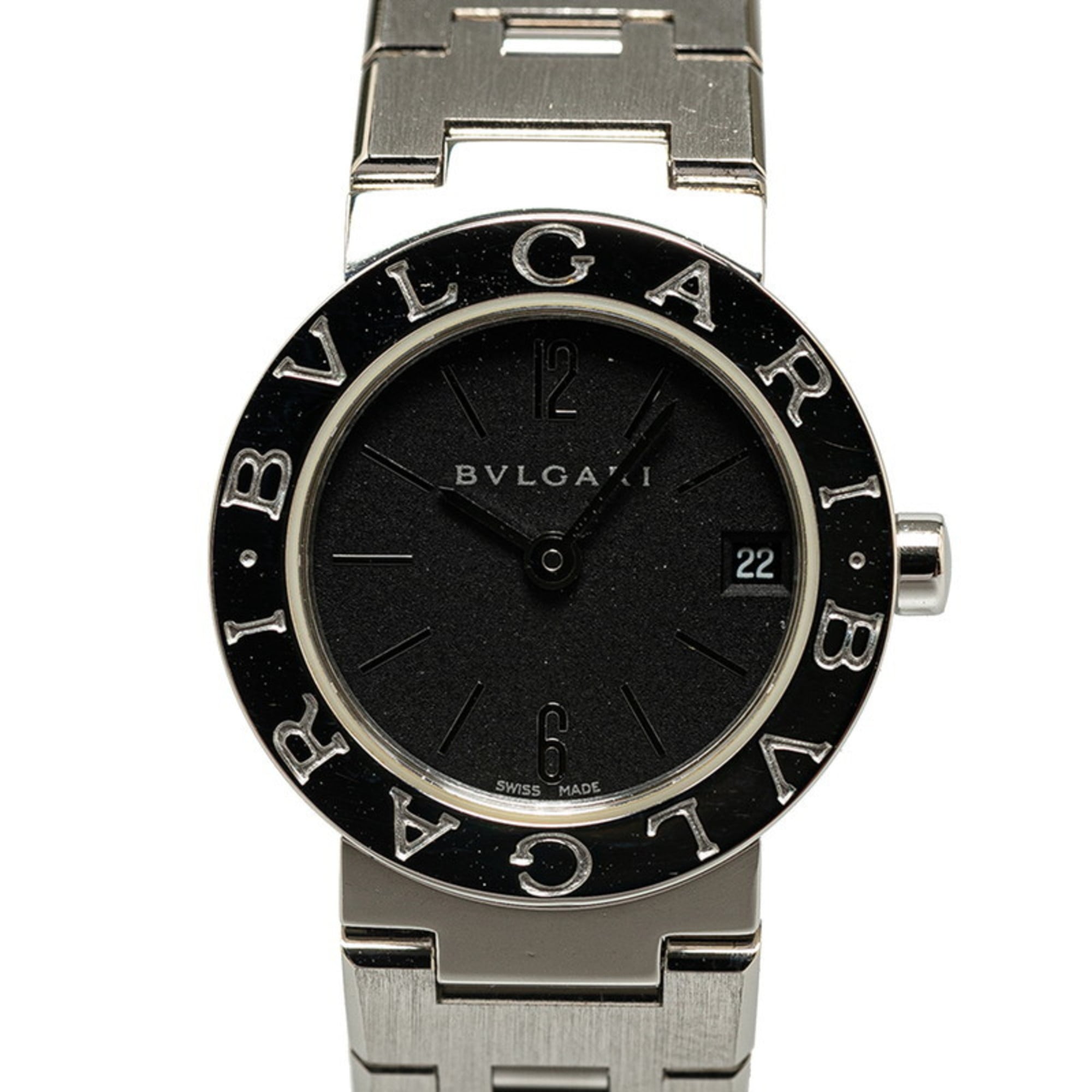 2000_a8679021-5c32-4018-a1ee-ab91fb860af2.jpg BVLGARI Watch BB23SS Quartz Black Dial Stainless Steel Women's - Image 1