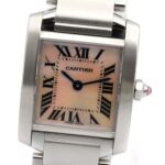 Cartier Tank FranÃ§aise SM Stainless Steel Ladies Pink/Pink Shell W51028Q3 - Image 3