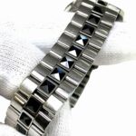 Christian Dior Crystal Diamond Bezel Watch, Total Weight 75.8g, Stainless Steel, Quartz, Black Dial, CD112116M001 - Image 7