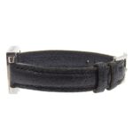 Bvlgari Quadrato SQ22SL Women's Watch, Stainless Steel with Embossed Leather, Quartz Movement, Analog Display, Black Dial - Image 4