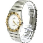 OMEGA Constellation 18K Gold Steel Quartz Mens Watch 396.1070 - Image 2