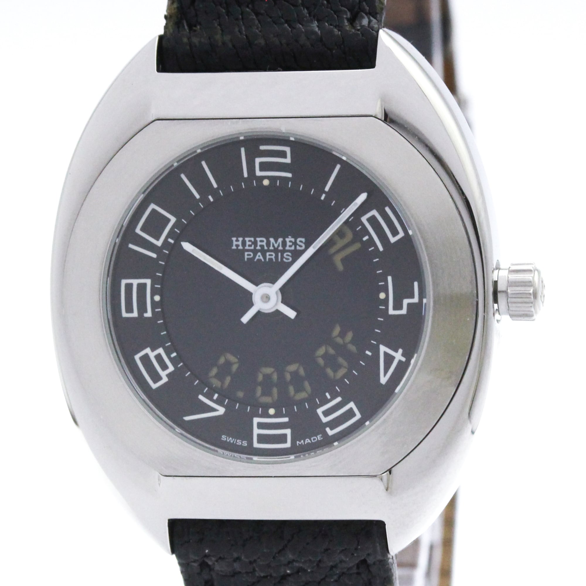 2000_ab41eaa0-915a-4f47-ab4e-026c65d7293c.jpg HERMES Espace Stainless Steel Quartz Ladies ES1.210 - Image 1