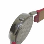 Louis Vuitton Tambour TRUNKS & BAGS wristwatch, total weight 34.8g, stainless steel, genuine leather strap, quartz movement, red dial, Q121N - Image 6