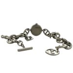 GUCCI Gucci Logo Charm Stainless Steel Quartz Wrist Silver 37369 - Image 9