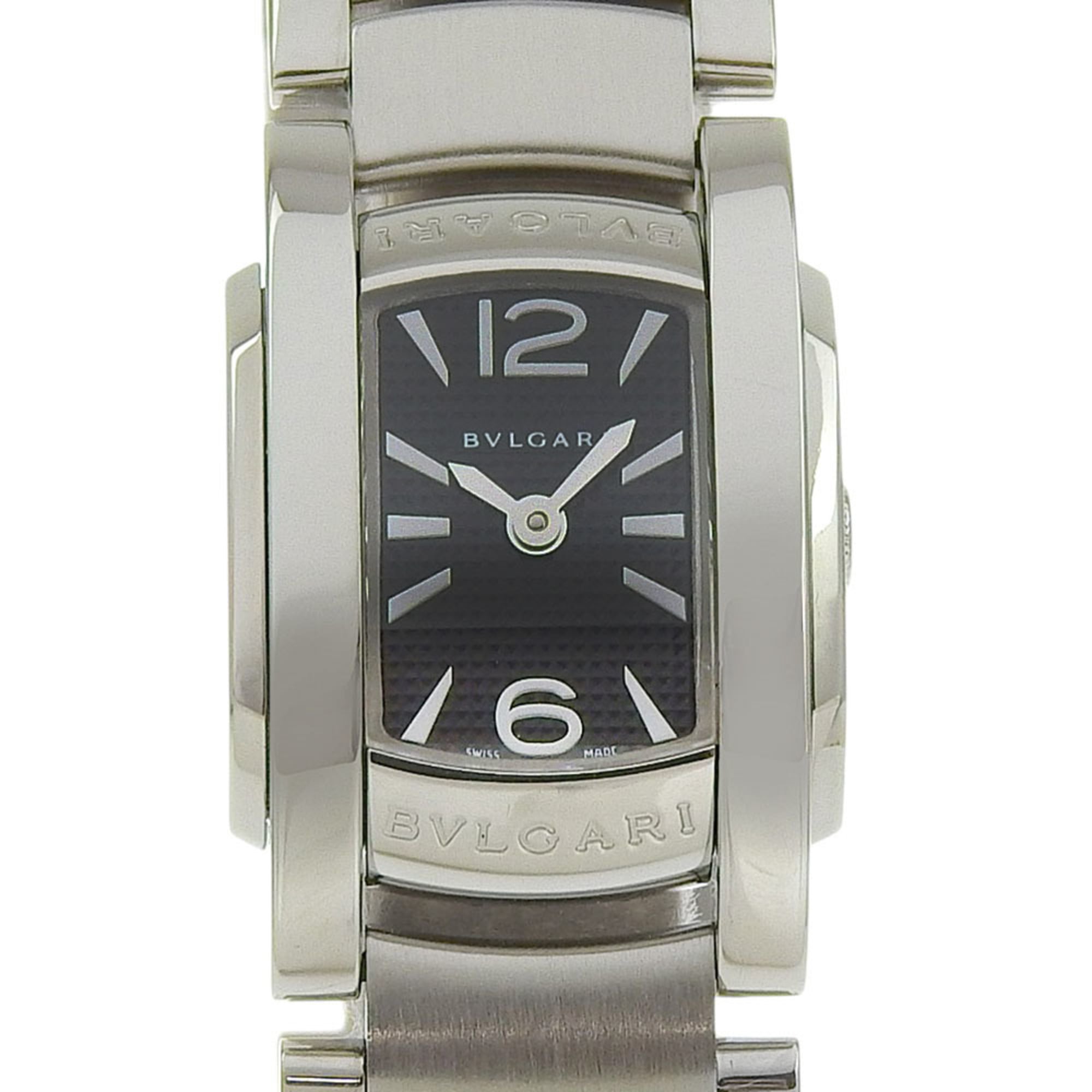 2000_ac39a9c4-f245-490a-b1b3-d0229dab2a8d.jpg BVLGARI Assioma Watch AA26S Stainless Steel Quartz Analog Display Black Dial Women's - Image 1