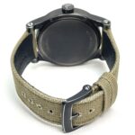RALPH LAUREN Ralph Lauren Sporting Safari RL67 Chronometer Watch (RL0220900) with Stainless Steel Canvas Strap, Black/Khaki - Image 7