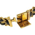 CHANEL Premiere L Watch, Gold-plated x Leather, Quartz, Analog Display, Black Dial, L, Women's - Image 8