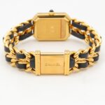 Chanel CHANEL PremiÃ¨re M Watch, Gold Plated Leather, Women's, Black, H0001 - Image 4