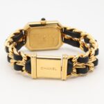 Chanel CHANEL PremiÃ¨re S Gold Plated (GP) Leather Strap Wo Black H0001 - Image 5