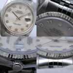 ROLEX Datejust Shell Arabic 16234NA Men's Watch SSx18KWG 40457 - Image 7