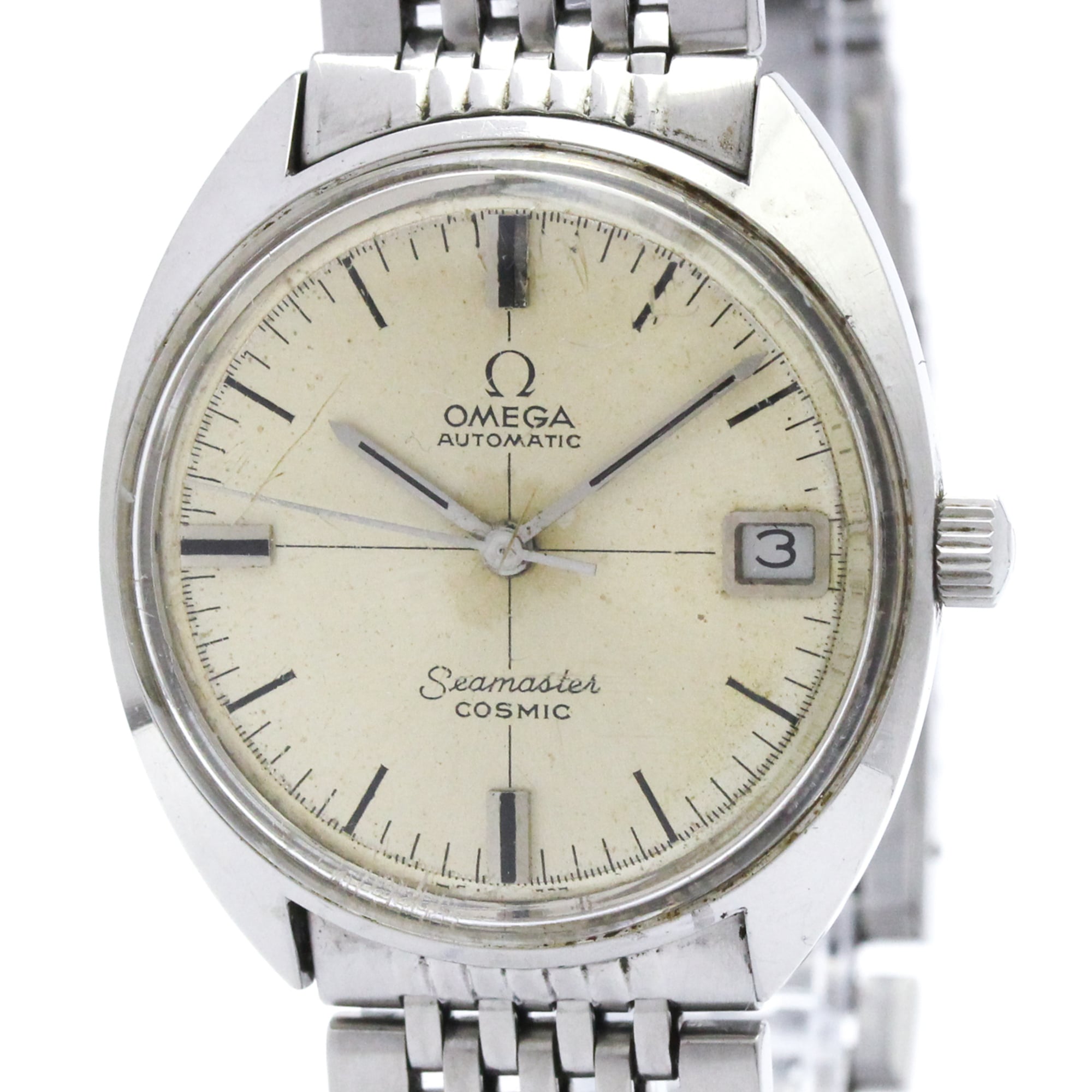 2000_b10d2a3a-5eb6-469f-843f-09875230b668.jpg OMEGA Seamaster Cosmic Cal 565 Steel Automatic Mens Watch 166.023 Vintage - Image 1