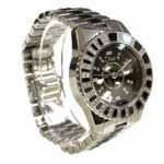 Christian Dior Crystal Diamond Bezel Watch, Total Weight 75.8g, Stainless Steel, Quartz, Black Dial, CD112116M001 - Image 3