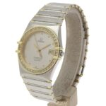 OMEGA Constellation Men's Watch, Stainless Steel with Diamonds, Quartz Movement, Analog Display, Silver Dial - Image 2