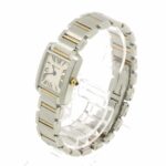 Cartier Tank Francaise SM Two-Tone W51007Q4 Wo Ivory 18K Yellow Gold Quartz - Image 3
