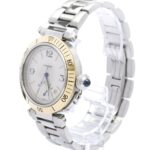 CARTIER Pasha 38 Power Reserve 18K Gold Steel Watch W31012H3 - Image 2