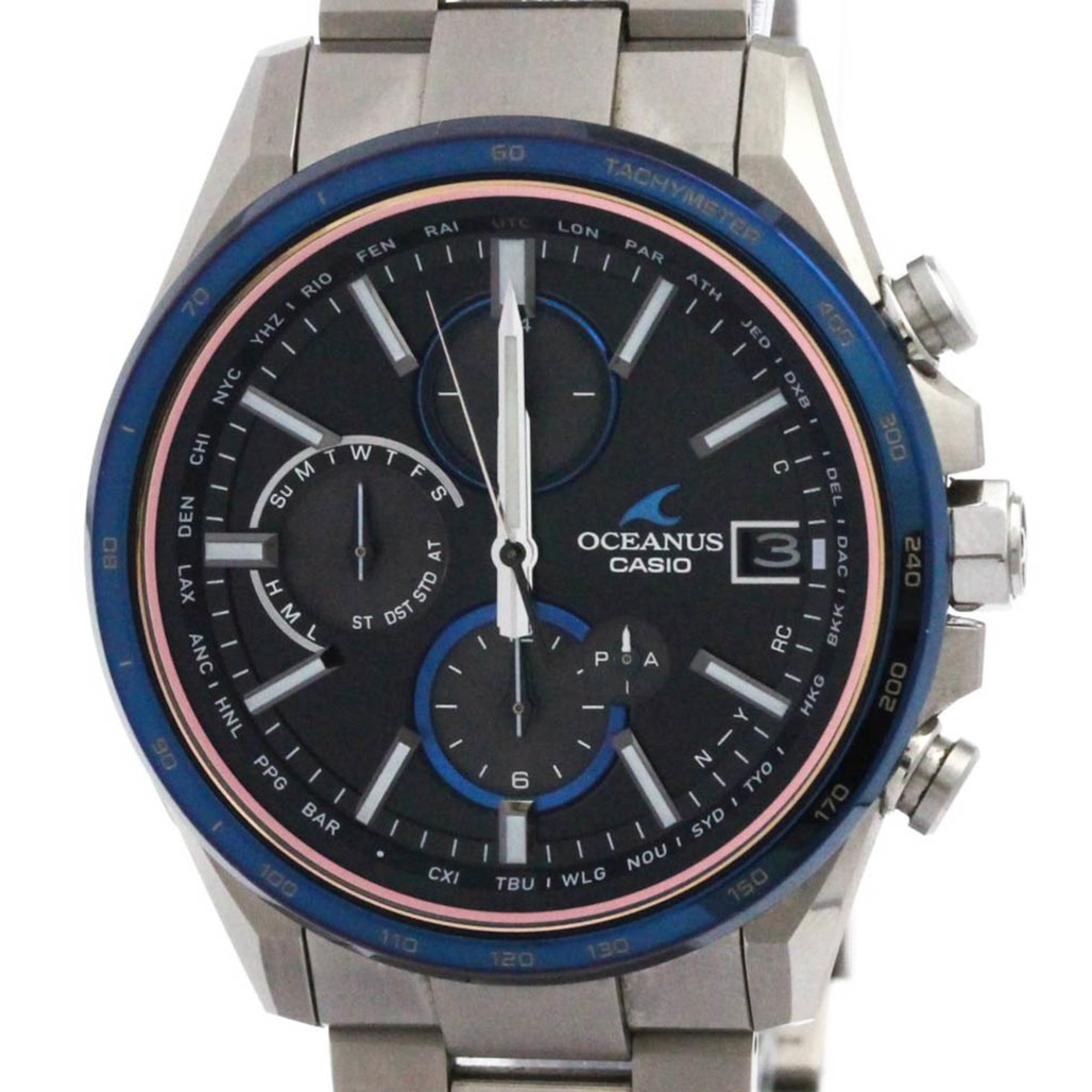 2000_b486f297-1d3a-4985-8520-04e392469698.jpg CASIO Oceanus Radio Wave Control Solar Titanium Mens Watch OCW-T4000D-1AJF - Image 1
