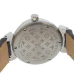 Louis Vuitton Tambour Watch Disc Diamant Amarante Q121U Stainless Steel x Monogram Vernis Diamond Quartz Analog Display Amarant Dial Women's - Image 5