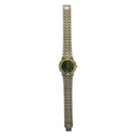 GUCCI 9000L Logo Engraved Stainless Steel Quartz Wrist Silver 26018