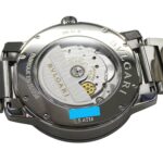 Bulgari BVLGARI Men's Watch, Brand: Date Automatic AT Stainless Steel SS BB41S Silver Black Open Caseback - Image 7