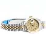 ROLEX Datejust 10P Diamond Houndstooth Gold 69173G Wo 40548 - Image 6