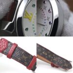 LOUIS VUITTON Tambour MM Rainbow Colored Stones QA159Z Women's Watch 40091 - Image 7