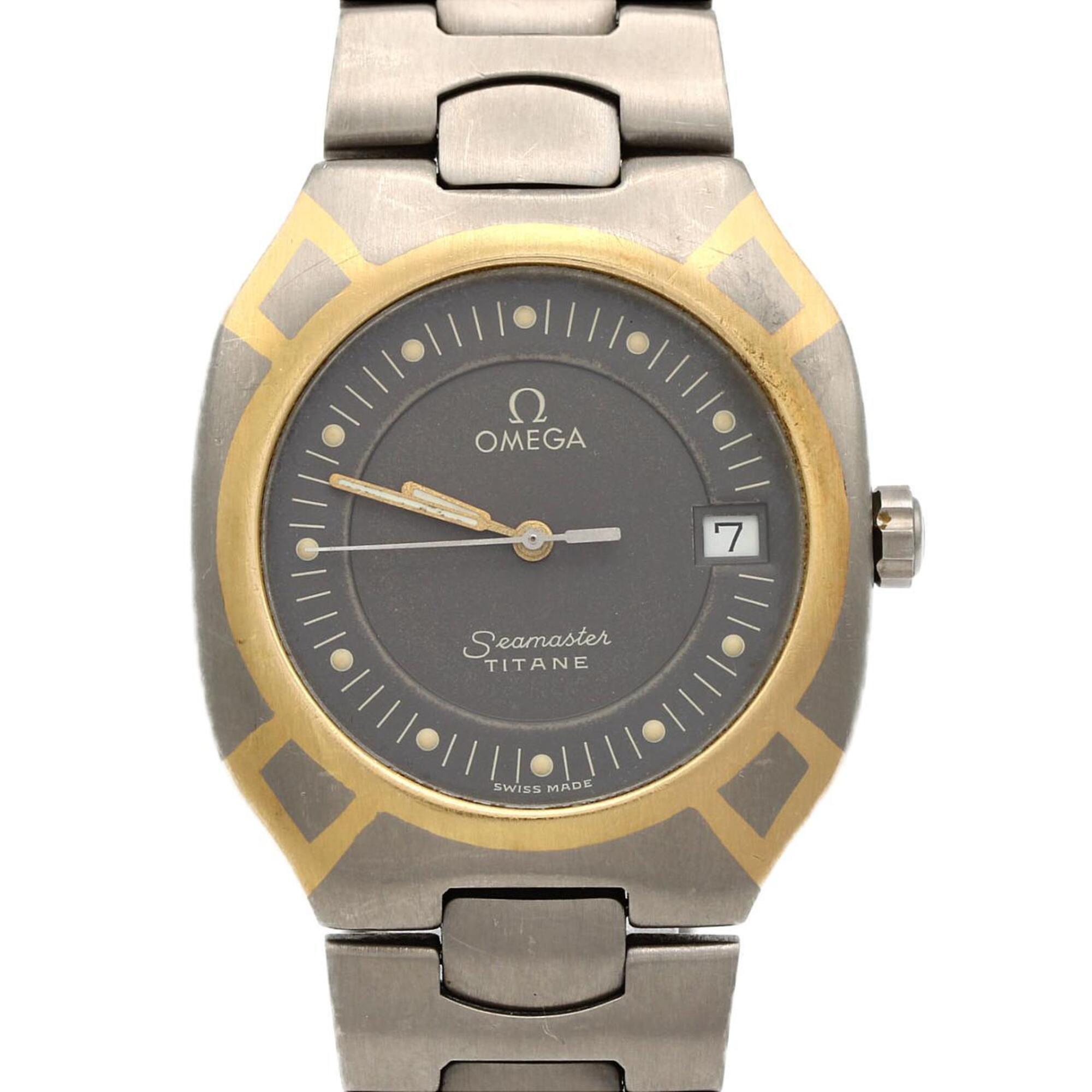 2000_b8a7fefd-7e47-438f-bffd-deffe2338ec3.jpg Omega Seamaster Polaris TI 5814.40 TIxYG Quartz - Image 1