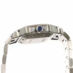 Cartier Santos Galbee SM Two-Tone W20045C4 20th Anniversary Limited Edition Ladies' Date Silver GuillochÃ© Yellow Gold Automatic Movement. - Image 5